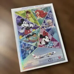 【新品未使用】JAL DREAM EXP. Disney100/ジグソーパズル ディズニー 100周年 JAL限定 1000ピース ホログラムジグソーパズル