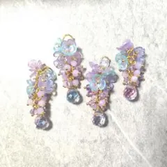 741☆パーツ☆あじさいチャーム☆