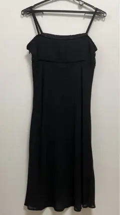 Peyton Place ドレスワンピース 結婚式 ブラック ノースリーブ