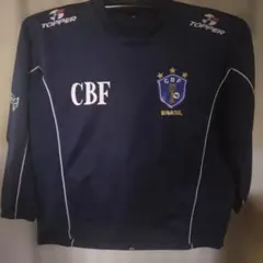 80年代　ブラジル代表 CBF プラクティスシャツ TOPPER ブラジル製 80年代 ブラジル代表 練習着 プラクティスシャツ TOPPER ブラジル製