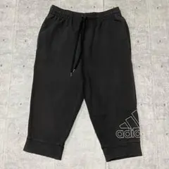 adidas クロップドパンツ スウェット ショートパンツ リブパンツ フェード