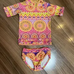 RUFFLE BUTS女の子用水着セット（ラッシュガード)1500円