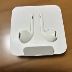 ホワイト イヤフォン 有線式 iPhone純正イヤフォン未使用