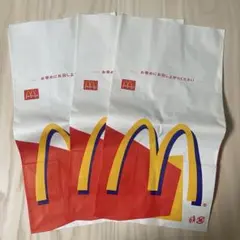 レトロ　マクドナルド 紙袋 大　3枚セット