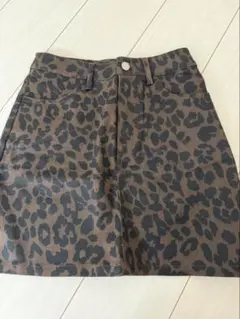 EVRIS ヒョウ柄タイトスカート