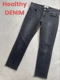 Healthy DENIM ヘルシーデニム　ブラックデニム　W26のサムネイル