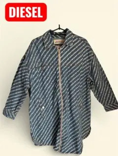DIESEL レディース　コピーライトロゴプリント デニムジャケット　xxs
