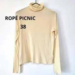 ROPE' PICNIC タートルネック　カットソー　薄手　イエロー　38　M