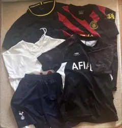 サッカーウェア上下3点と上1着セット