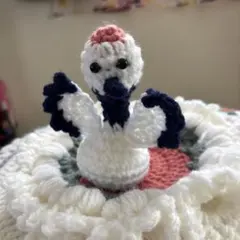 あみぐるみ ぬいぐるみ 羽ばたき 文鳥 キーホルダー チェーン - メルカリ