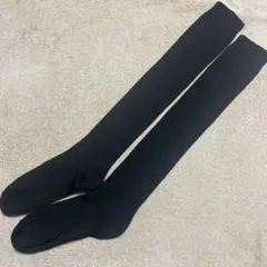 ブラック オーバーニーソックス 約23cm