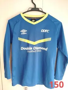 umbro 青 長袖 サッカーウェア Double Diamond FC