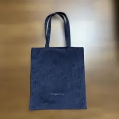 Francfranc ネイビー コーデュロイ トートバッグ