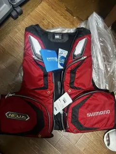SHIMANO NEXUS フィッシングベスト 赤　サイズL NEXUS シマノ VF-142Q ネクサス フローティングベスト レッド L