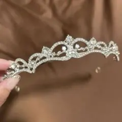【ウェディング】ピアス、ティアラ、レースグローブ セット