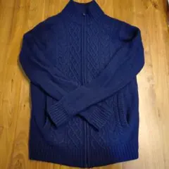 値下げ！ユニクロ　ジップアップニットセーター