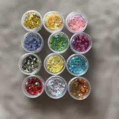 ハート型ネイルパーツ 12個セット