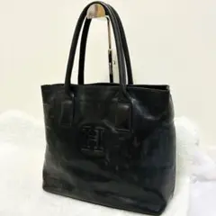 ヒロフ HIROFU トートバッグ ブラック 本革 イタリア製　レザー