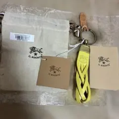 IL BISONTE イエロー キーホルダー キーリング 新品