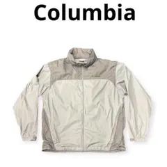 【春秋物】Columbia ナイロンジャケット　XL グレー