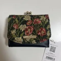 三つ折り財布 がま口 花柄