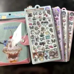 正規品　新作　ボンボンドロップシール　4種　シールバインダーセット