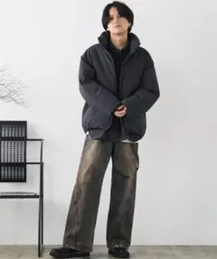 WYM REVERSIBLE WOOLY DOWN JACKET チャコール S - メルカリ