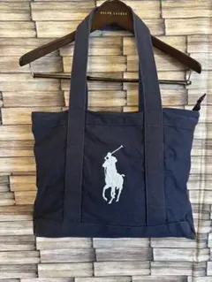 POLO RALPH LAUREN ポニートート　裏地ブルーストライプ