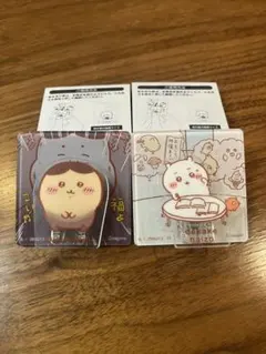 ちいかわ　アクリルシーンクリップビスケット　くりまんじゅう/ちいかわ　2点セット