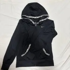 NIKE ドライフィット　アニマル柄 フーディ ジム S ブラック×レオパード