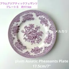 バーレイ ダークブルー ビクトリアンチンツ プレートS burleigh