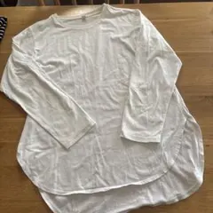 UNIQLO ユニクロ 長袖Tシャツ ロンT ホワイト 白 M 綿 コットン