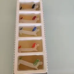 犬の形状 ガラス製箸置き 5個セット