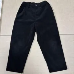 COMME CA ISM 黒 コーデュロイ長ズボン 120A