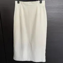 ユニクロ　ジャージーナロースカート アイボリー