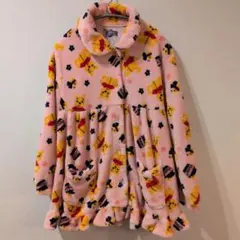 Disney くまのプーさん フリース ルームウェア ピンク L