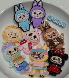 LABUBU ラブブ フィギュア デコパーツ ラバー