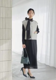 美品　URBAN RESEARCH ROSSOシアーオーガンジーワンピース