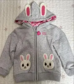 mikihouse ウサギ耳パーカー ミキハウス　うさ子　うさぎ　トレーナー