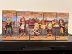 送料込 ワーコレ 赤髪海賊団VSバルトロメオ 5種×2セット ワンピース