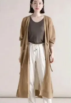 スコットクラブ　Agaロングカーディガン　ラメ入り