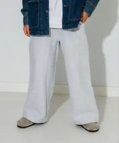 BEAMS 【別注】Champion / リバースウィーブ（R）ワイドパンツ　M