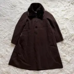 定価68万 極美品 FOXEY カシミヤ ロシアンセーブル ロングコート 38