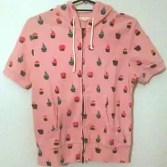 Ray Cassin　ピンクの半袖パーカー