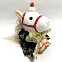 アイドルホース　服　マント　ドレス　競馬　ぬい服　黄　黒　リボン