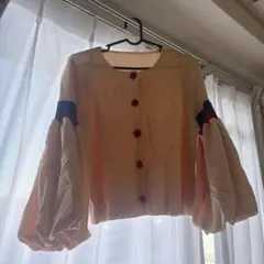 カーディガン　レディース　パフスリーブ