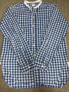 【希少】CORONA ギンガムチェック バンドカラーシャツ