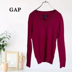 zC1229【S】GAP ニット/セーター 長袖 Vネック コットン混のサムネイル