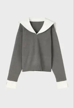 THE TOÉ Cochem Sailor Top gray Ssize