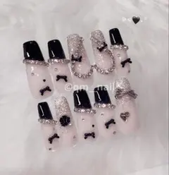 ♥現品♥ スナ系 ワンホン ちゅるん ガーリー 韓国 量産型 オタクネイル